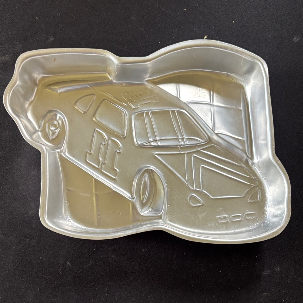 Wilton Metal Race Car Cake Pan - Silver Finish